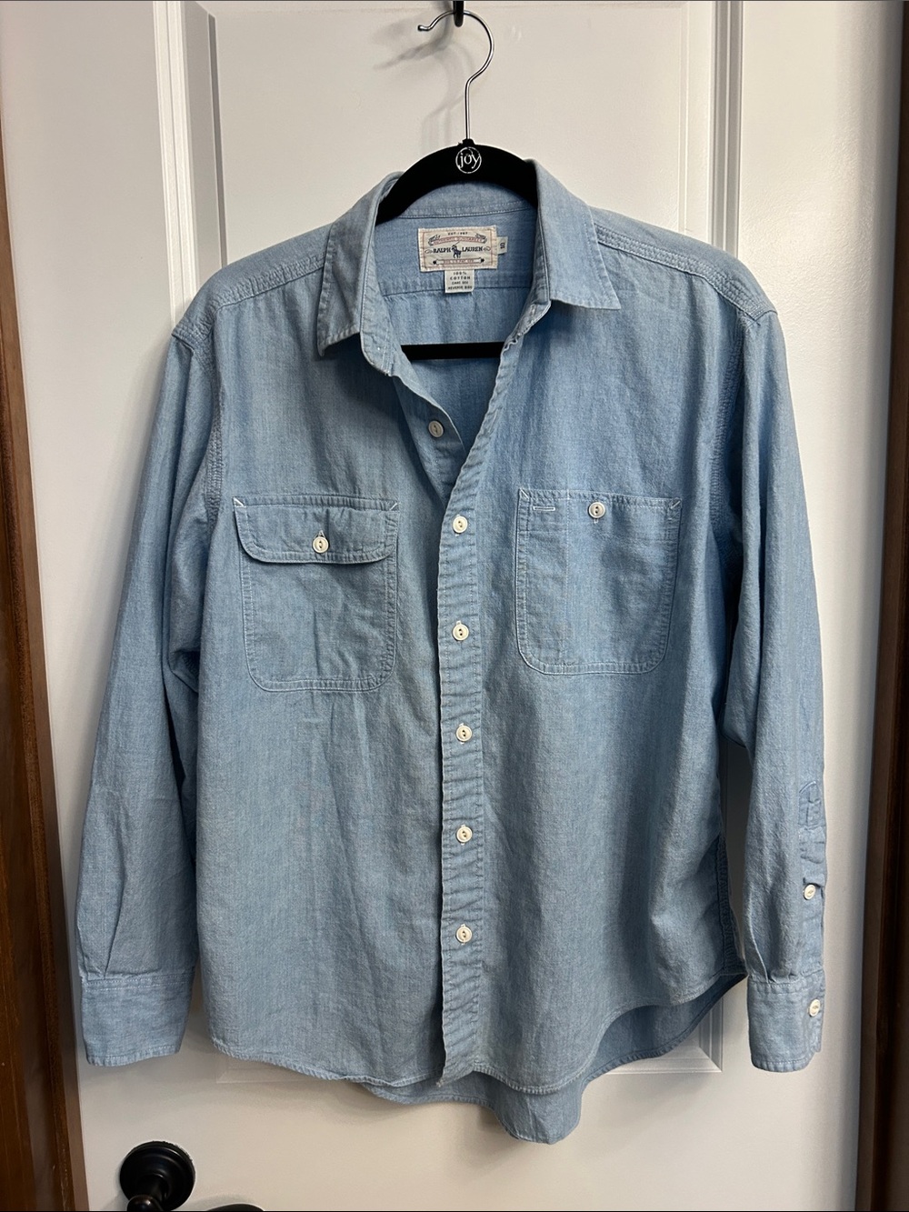 Ralph Lauren Light Blue Chambray Button-Down Shirt